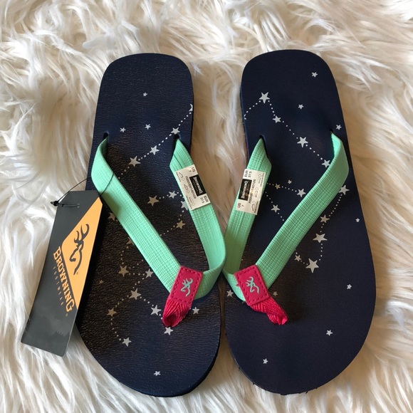 womens teal flip flops